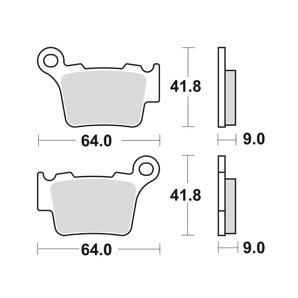 Plaquettes de frein BRAKING Off-Road/Quad métal fritté - 891CM44