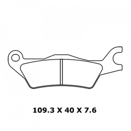 Plaquettes de frein CL BRAKES route métal fritté - 1258XBK5