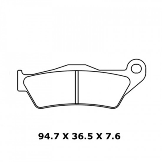 Plaquettes de frein CL BRAKES route métal fritté - 1258XBK5