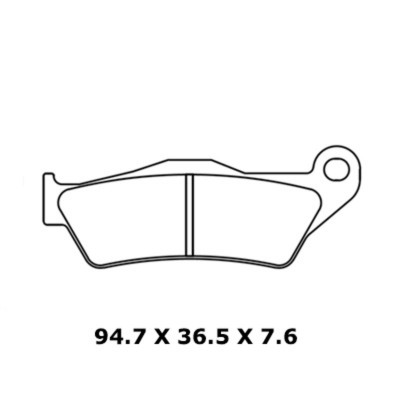 Plaquettes de frein CL BRAKES route métal fritté - 1258XBK5