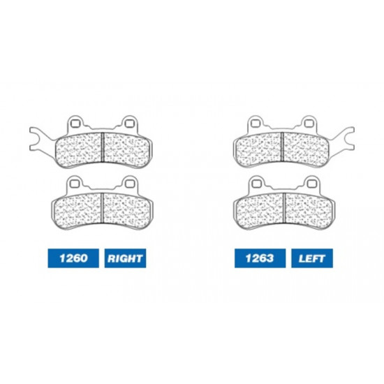 Plaquettes de frein CL BRAKES Quad métal fritté - 1260ATV1