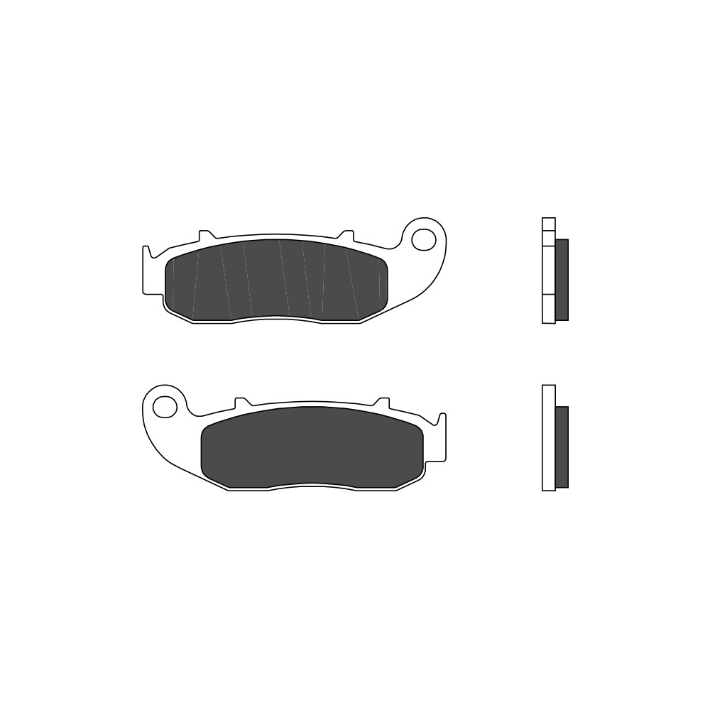 Plaquettes de frein BREMBO route carbone céramique - 07GR79.CC