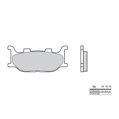 Plaquettes de frein BREMBO route métal fritté - 07YA34LA