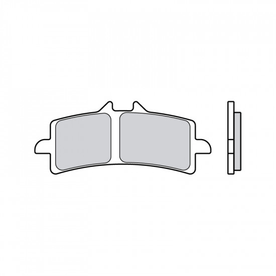 Plaquettes de frein BREMBO route/sport métal fritté - 07BB37SR