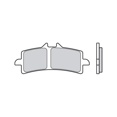 Plaquettes de frein BREMBO route/sport métal fritté - 07BB37SR