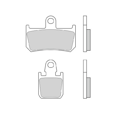 Plaquettes de frein BREMBO type 07YA46 SR métal fritté - sport