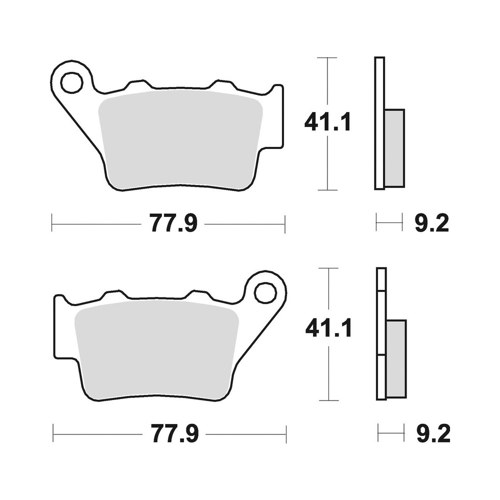 Plaquettes de frein BRAKING Off-Road métal fritté - 773CM44