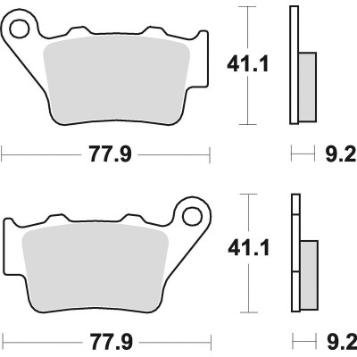 Plaquettes de frein BRAKING Off-Road métal fritté - 773CM46