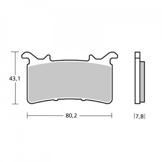 Plaquettes de frein BREMBO UPGRADE Z03 métal fritté - M578Z03