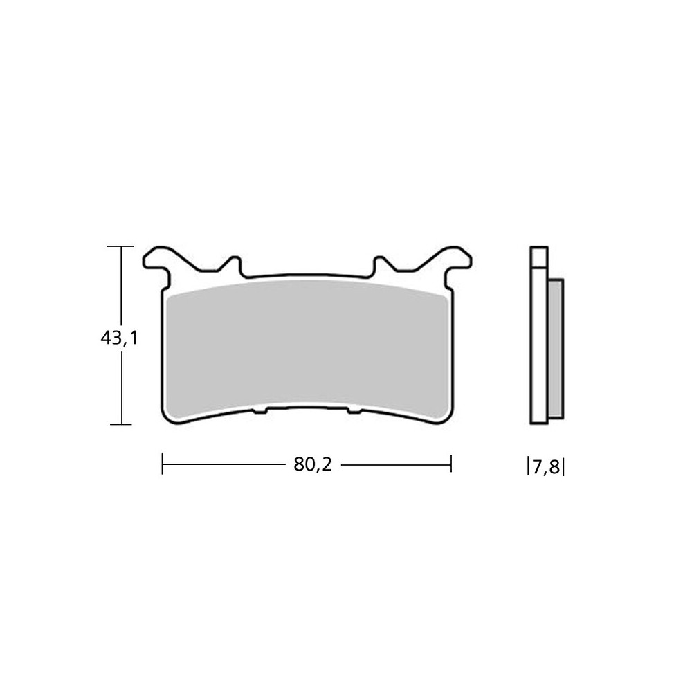 Plaquettes de frein BREMBO UPGRADE Z03 métal fritté - M578Z03