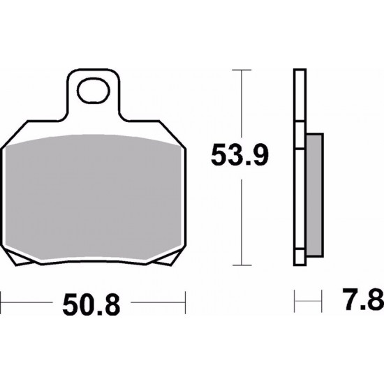 Plaquettes de frein BREMBO métal fritté - 07BB20SP