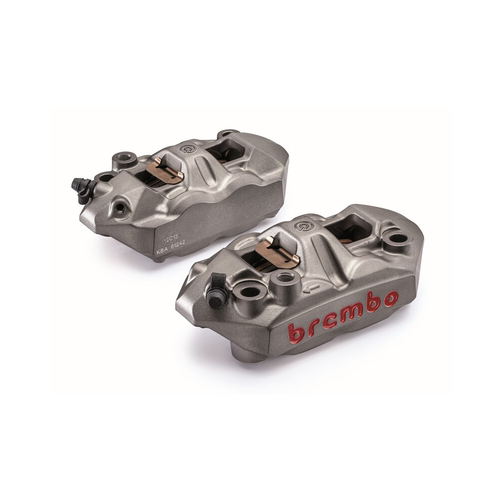 Paire étriers BREMBO UPGRADE M4 monobloc - 108mm/P4 34 (avec plaquettes)