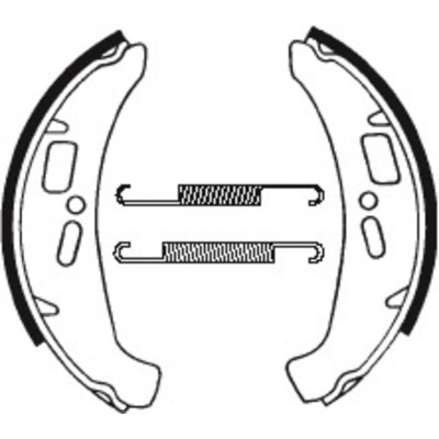 Mâchoires de frein TECNIUM Scooter organique - BA185