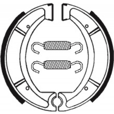Mâchoires de frein TECNIUM Scooter/Street/Off-Road organique - BA037