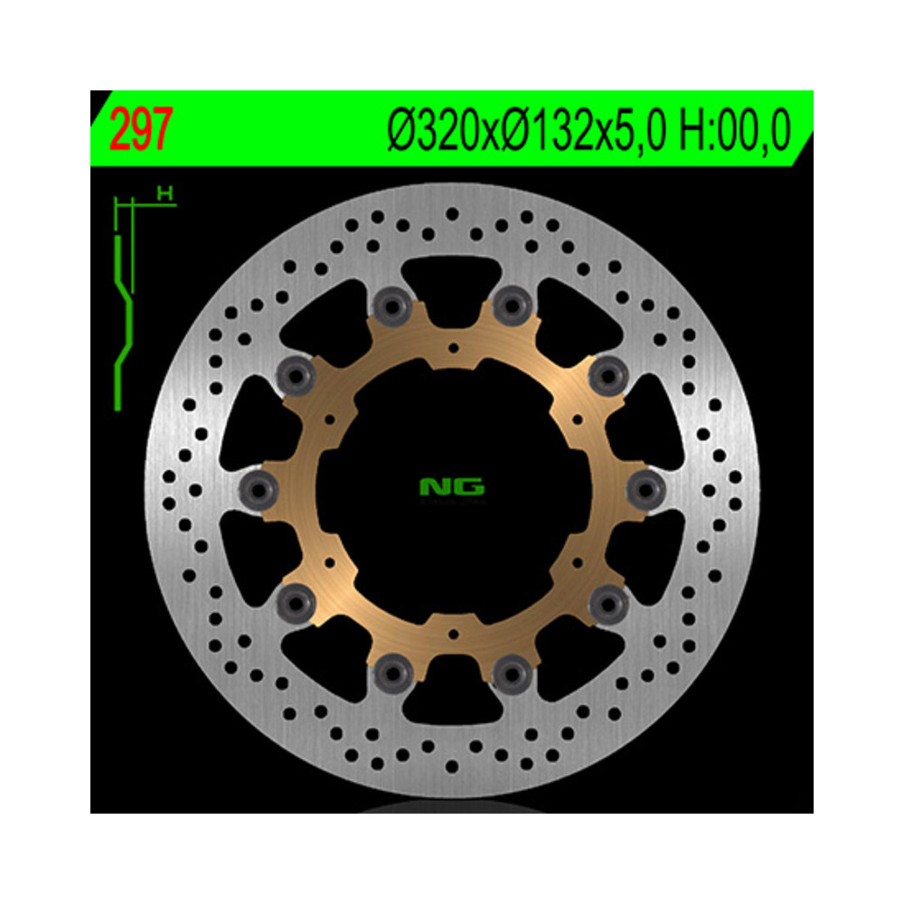 Disque de frein NG BRAKES flottant - 297