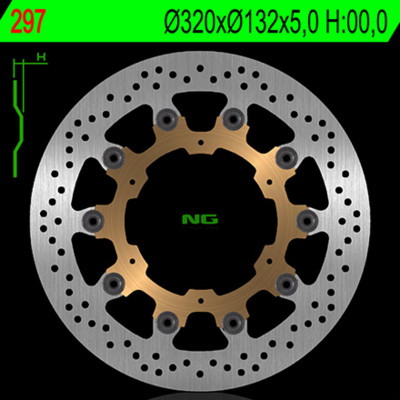 Disque de frein NG BRAKES flottant - 297