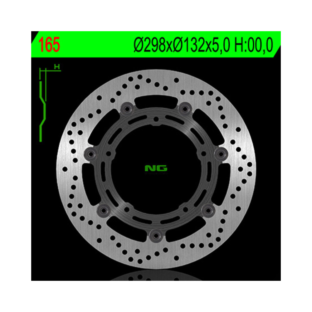 Disque de frein NG BRAKES flottant - 165