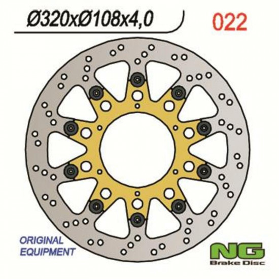 Disque de frein NG BRAKES flottant - 022