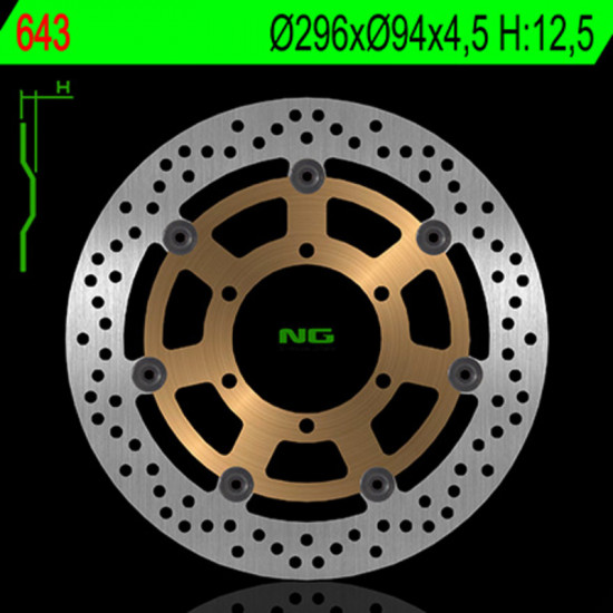 Disque de frein NG BRAKES flottant - 643