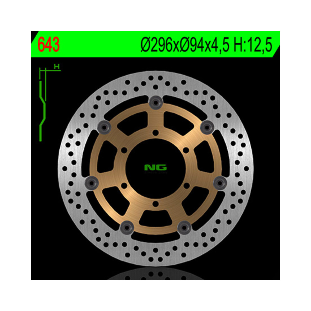 Disque de frein NG BRAKES flottant - 643