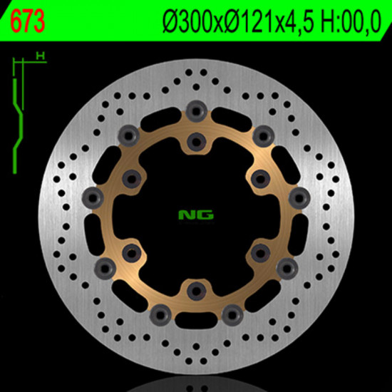 Disque de frein NG BRAKES flottant - 673