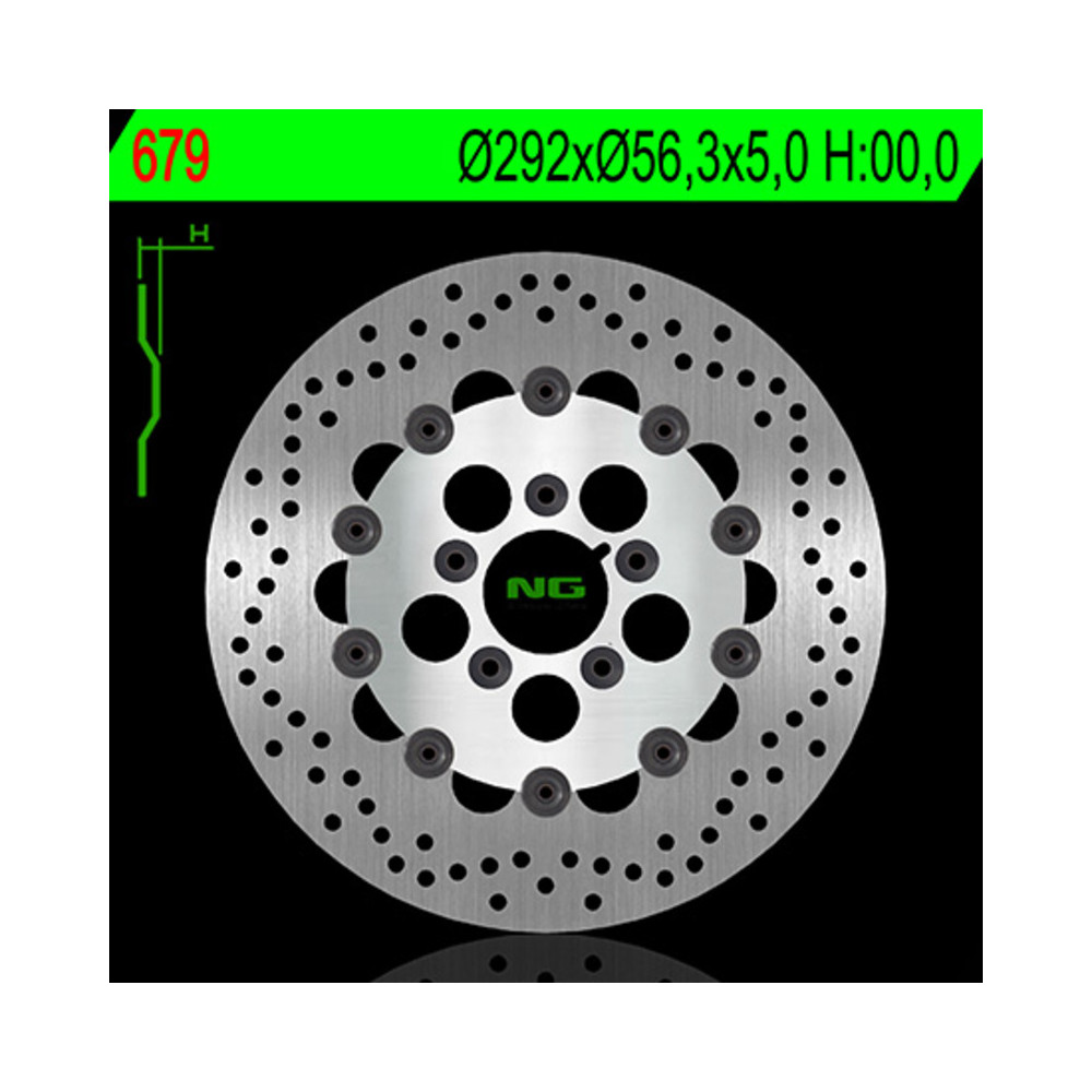 Disque de frein NG BRAKES flottant - 679