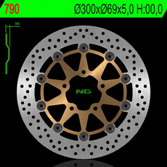 Disque de frein NG BRAKES flottant - 790