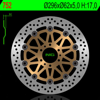 Disque de frein NG BRAKES flottant - 752