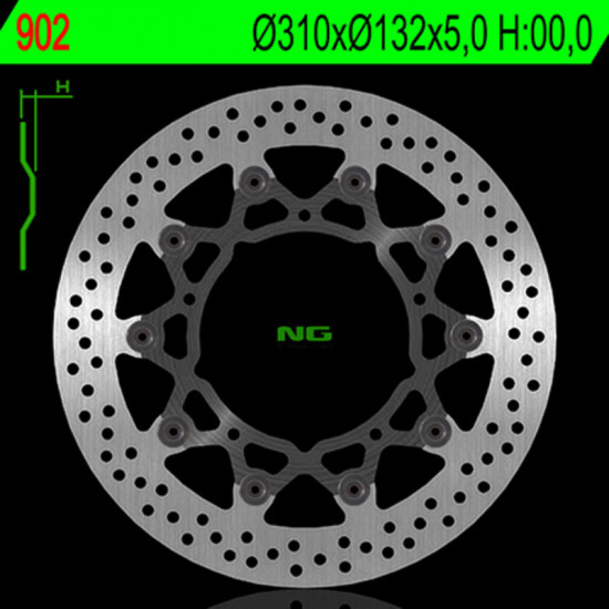 Disque de frein NG BRAKES flottant - 902