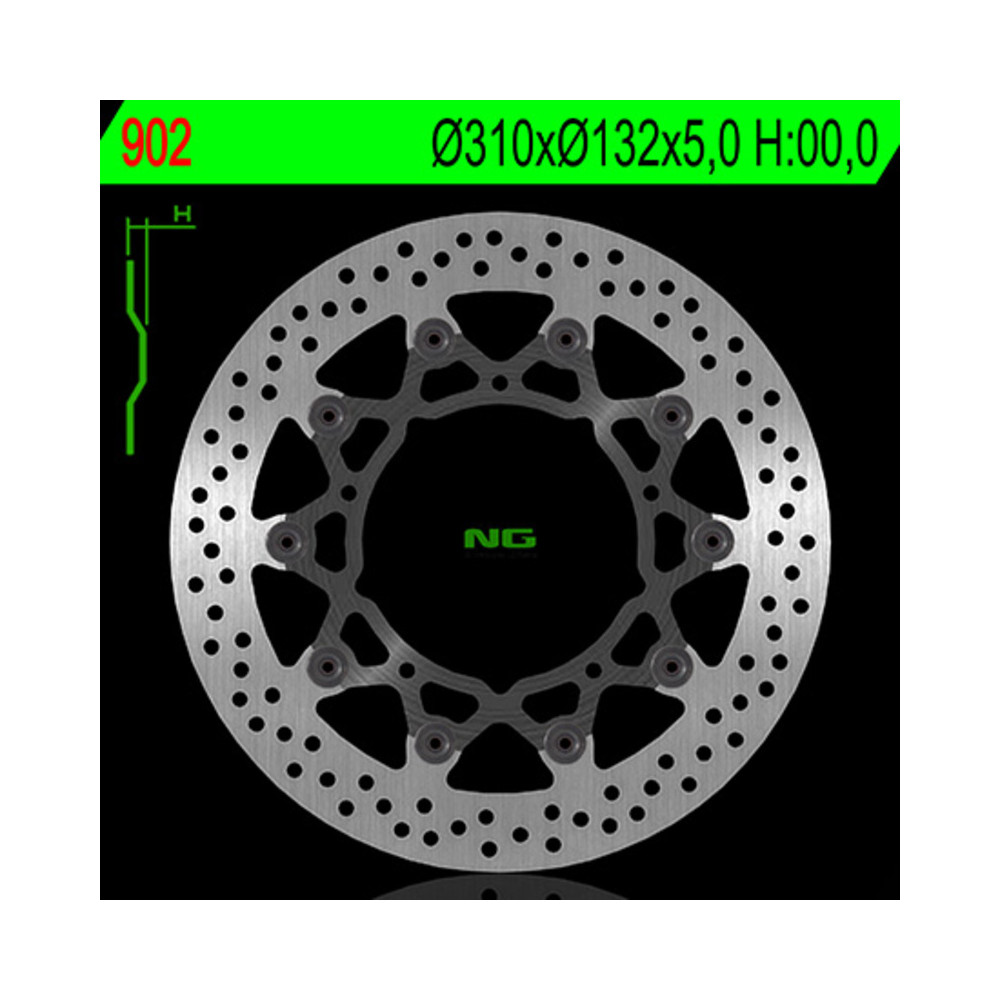 Disque de frein NG BRAKES flottant - 902