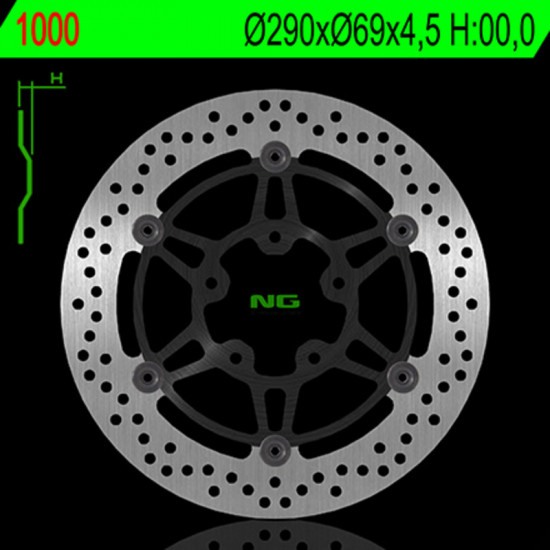 Disque de frein NG BRAKES flottant - 1000