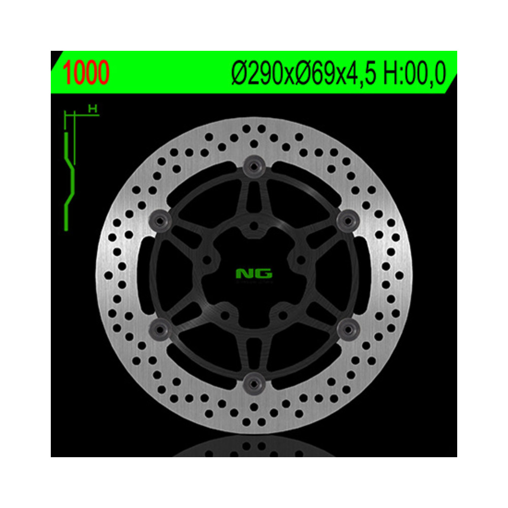 Disque de frein NG BRAKES flottant - 1000