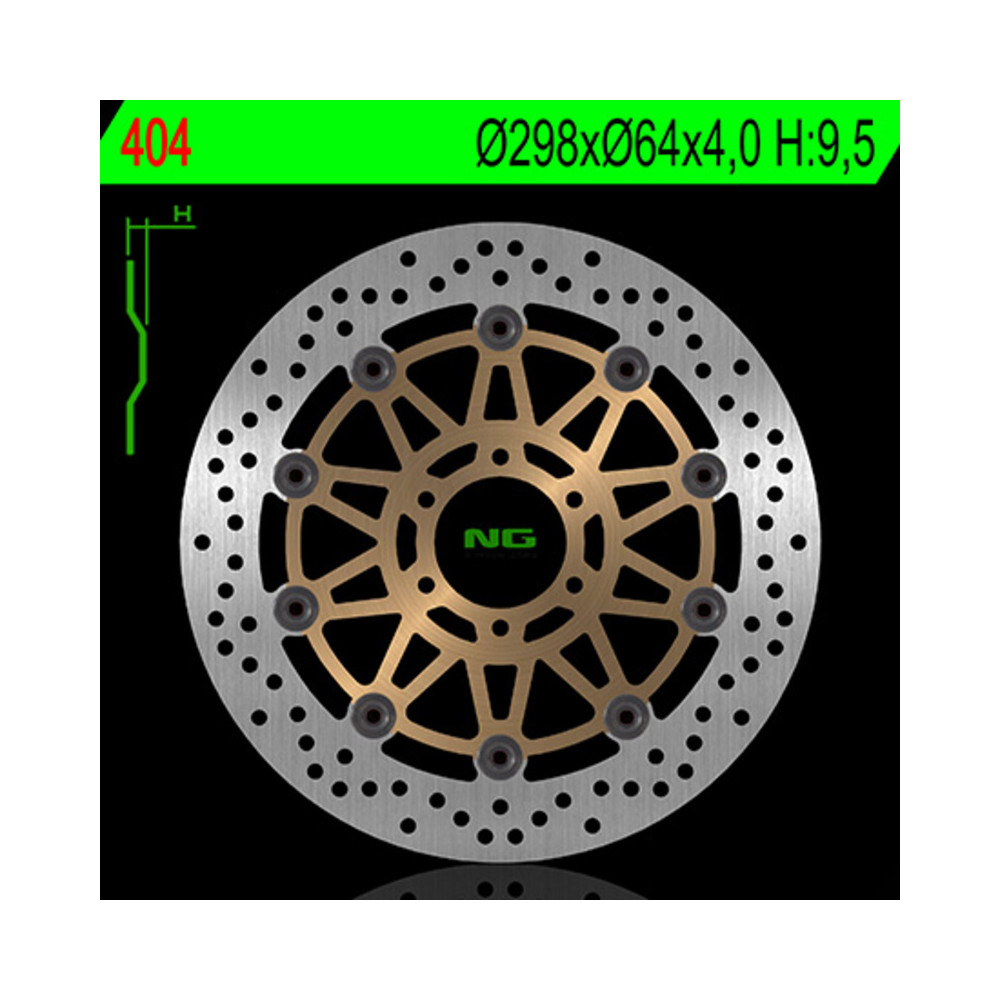 Disque de frein NG BRAKES flottant - 404