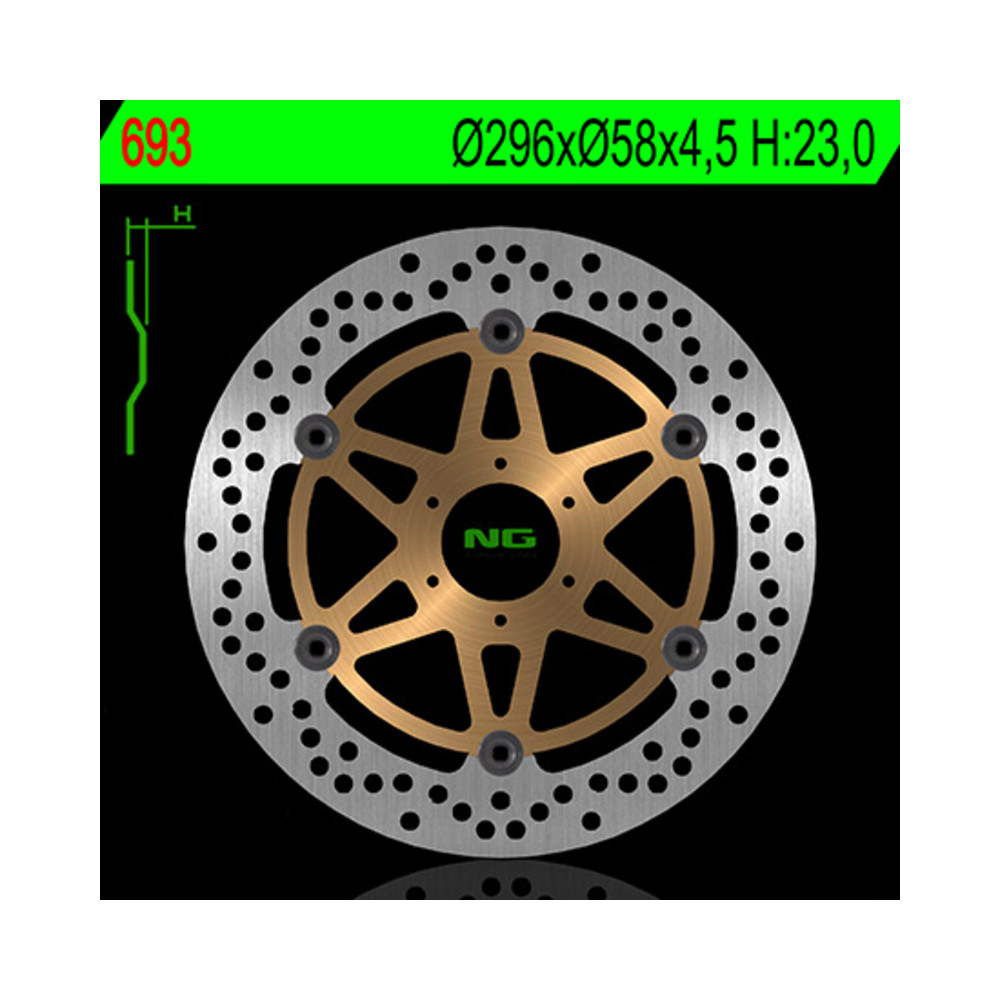 Disque de frein NG BRAKES flottant - 693