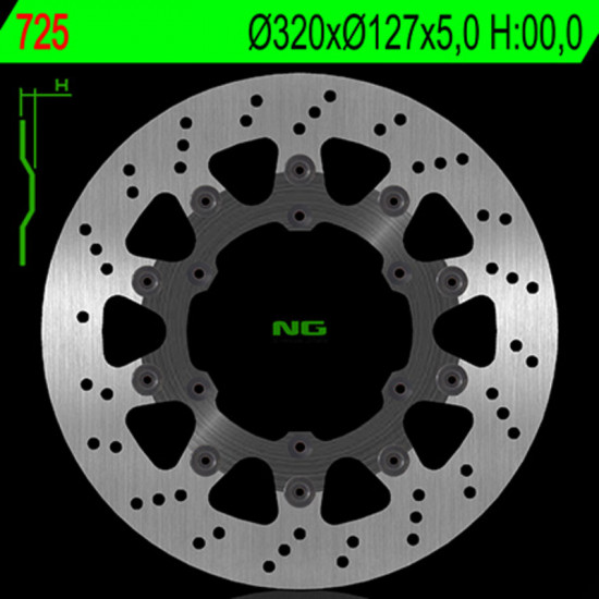 Disque de frein NG BRAKES flottant - 725