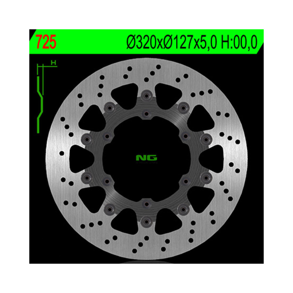 Disque de frein NG BRAKES flottant - 725