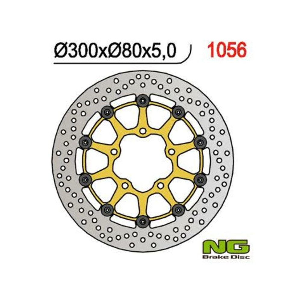 Disque de frein NG BRAKES flottant - 1056