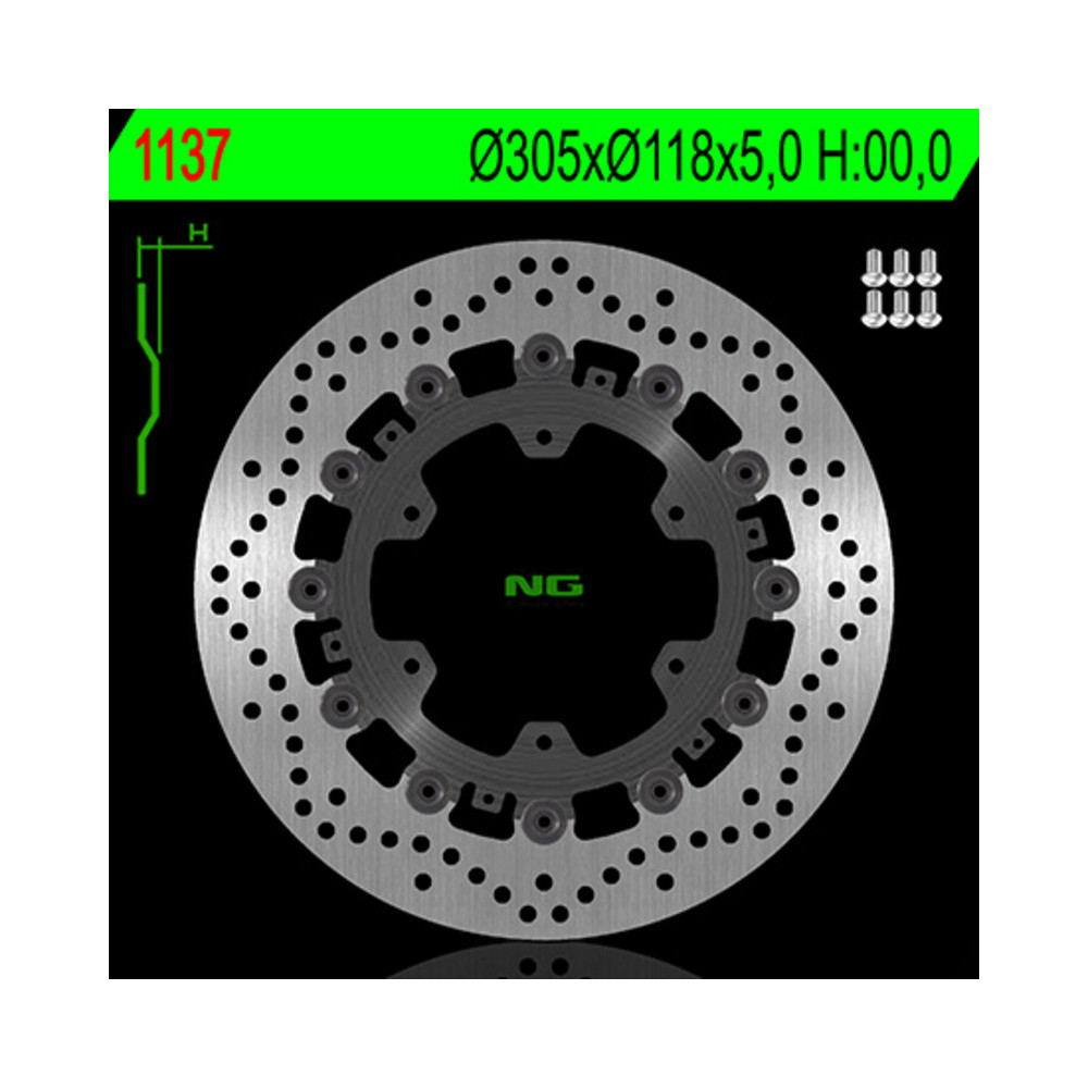 Disque de frein NG BRAKES flottant - 1137