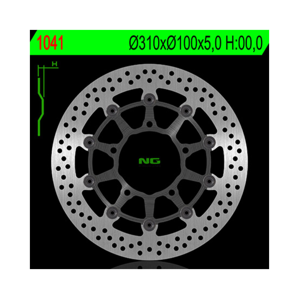 Disque de frein NG BRAKES flottant - 1041