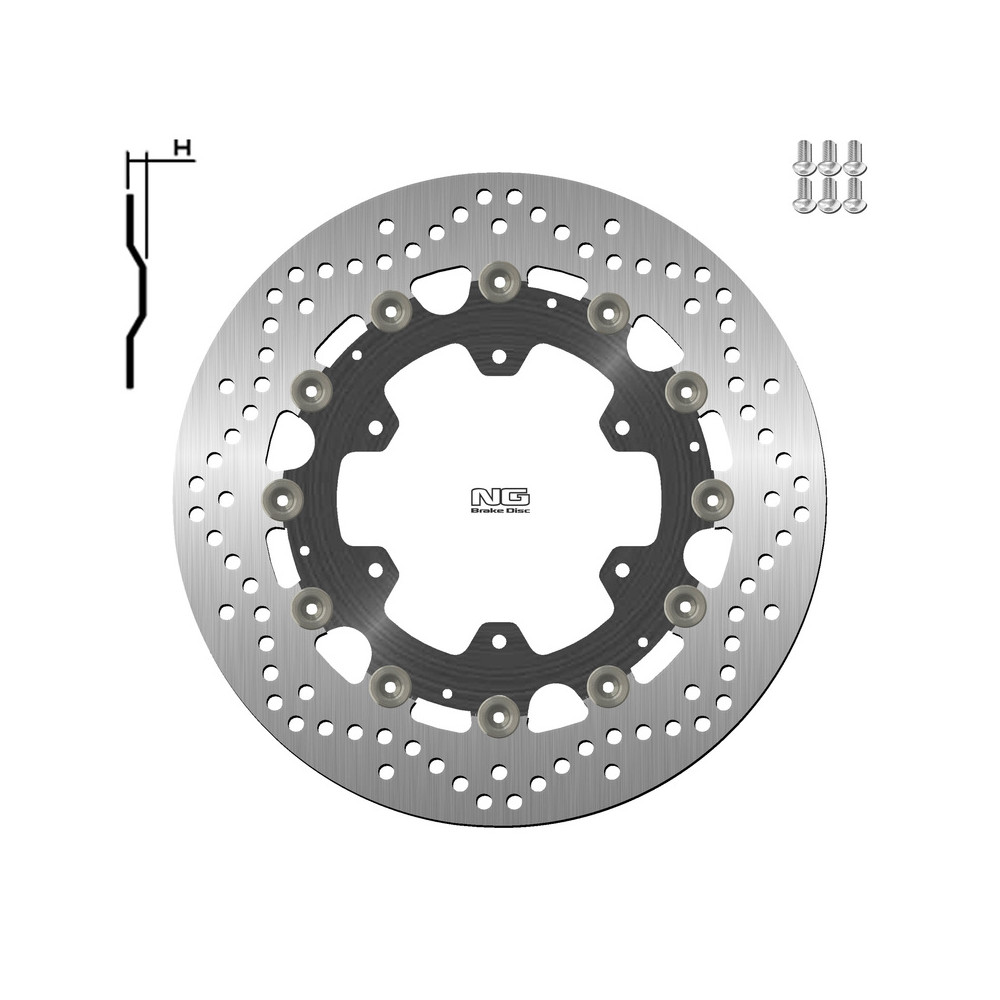 Disque de frein NG BRAKES Flottant - 1137G