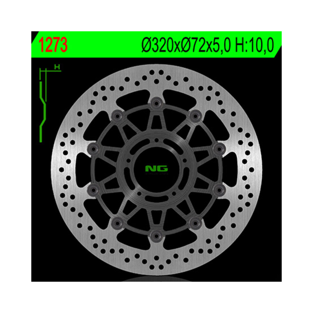 Disque de frein NG BRAKES flottant - 1273