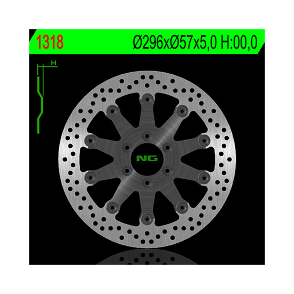 Disque de frein NG BRAKES flottant - 1318