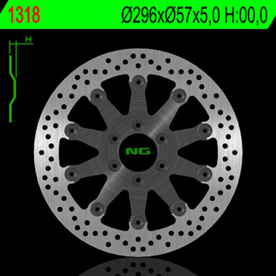 Disque de frein NG BRAKES flottant - 1318