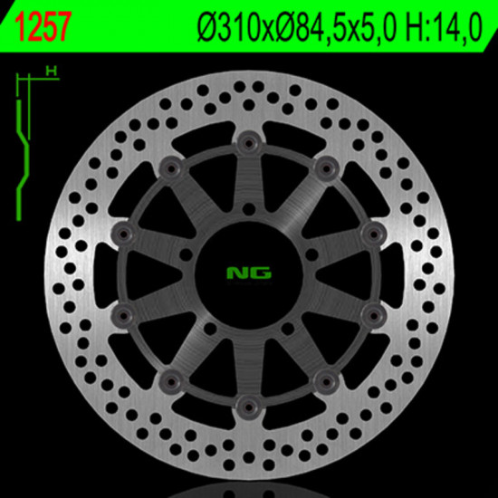 Disque de frein NG BRAKES fixe - 1247