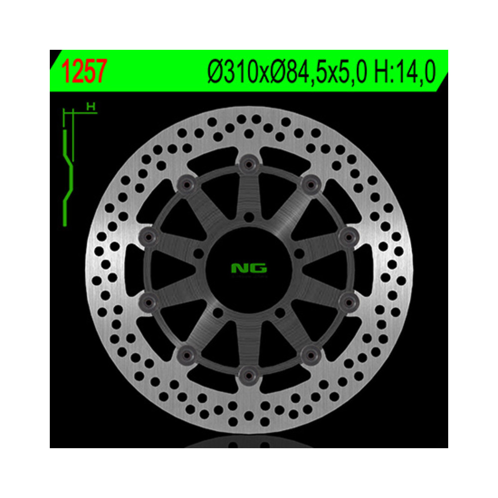 Disque de frein NG BRAKES fixe - 1247