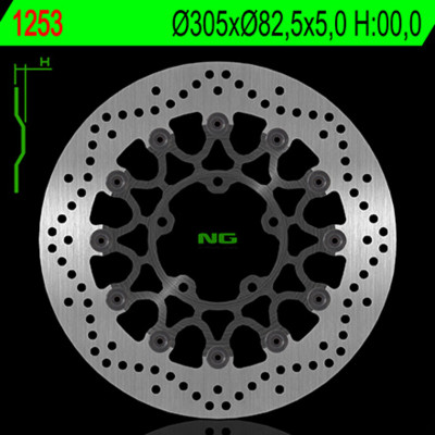 Disque de frein NG BRAKES flottant - 1253