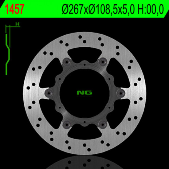 Disque de frein NG BRAKES Flottant - 1457