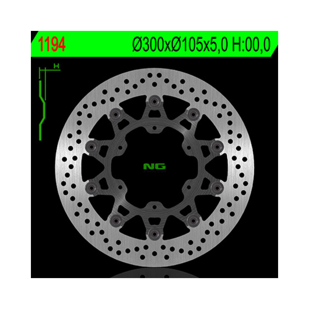 Disque de frein NG BRAKES flottant - 1194