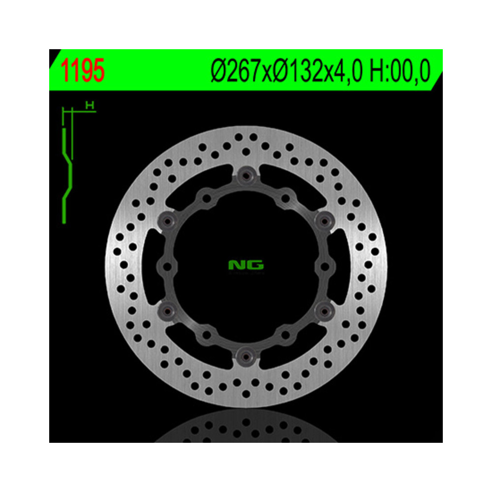 Disque de frein NG BRAKES flottant - 1195