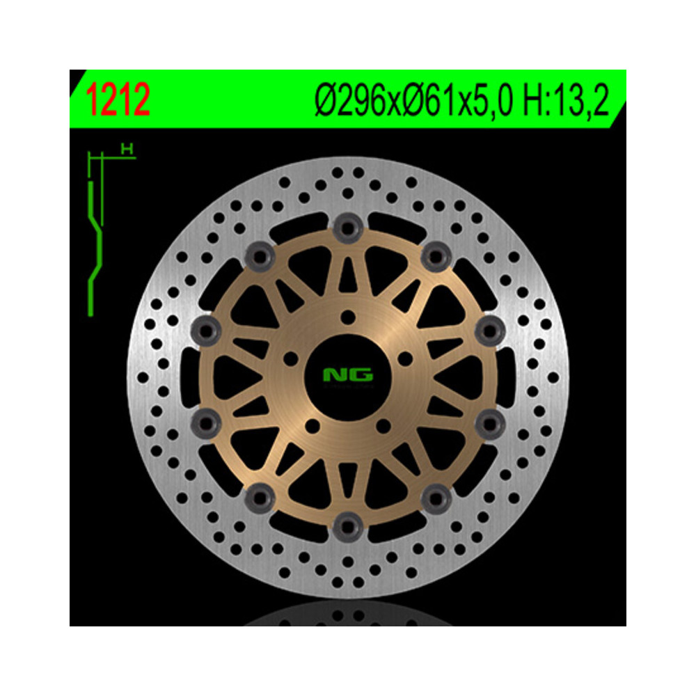 Disque de frein NG BRAKES flottant - 1212